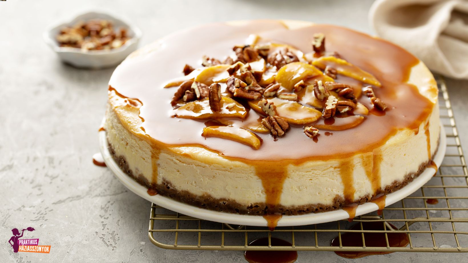 Karamellás sajttorta
